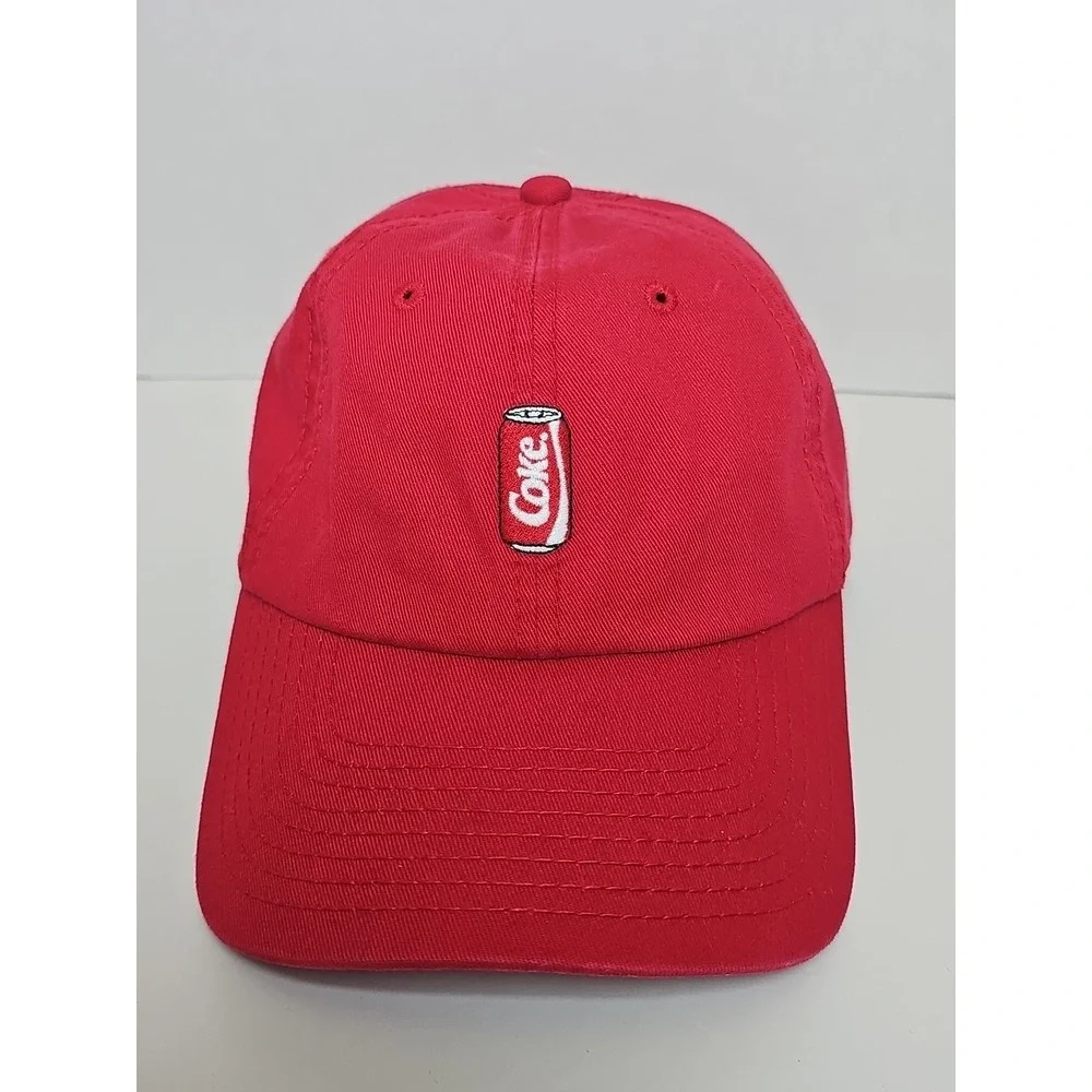American Needle Coca Cola Drink Coke Can‎ Red Beverage Adjustable Adult Hat Cap